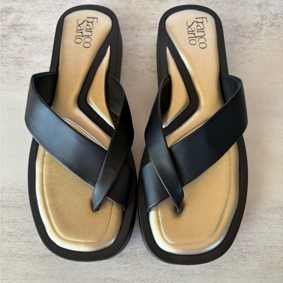 Franco Sarto Shoes - Franco Sarto Women’s Janet Collection-Size: 9-Colors: Gold/Black-Preowned